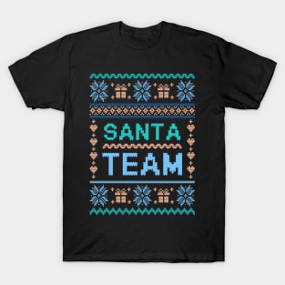 Team Santa Family Pajamas Ugly Christmas Sweater T-Shirt